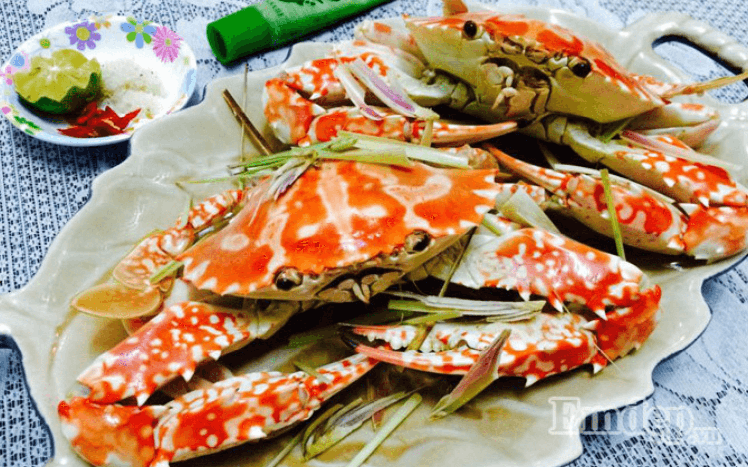 Ghẹ hấp bia sả Ghẹ hấp bia sả