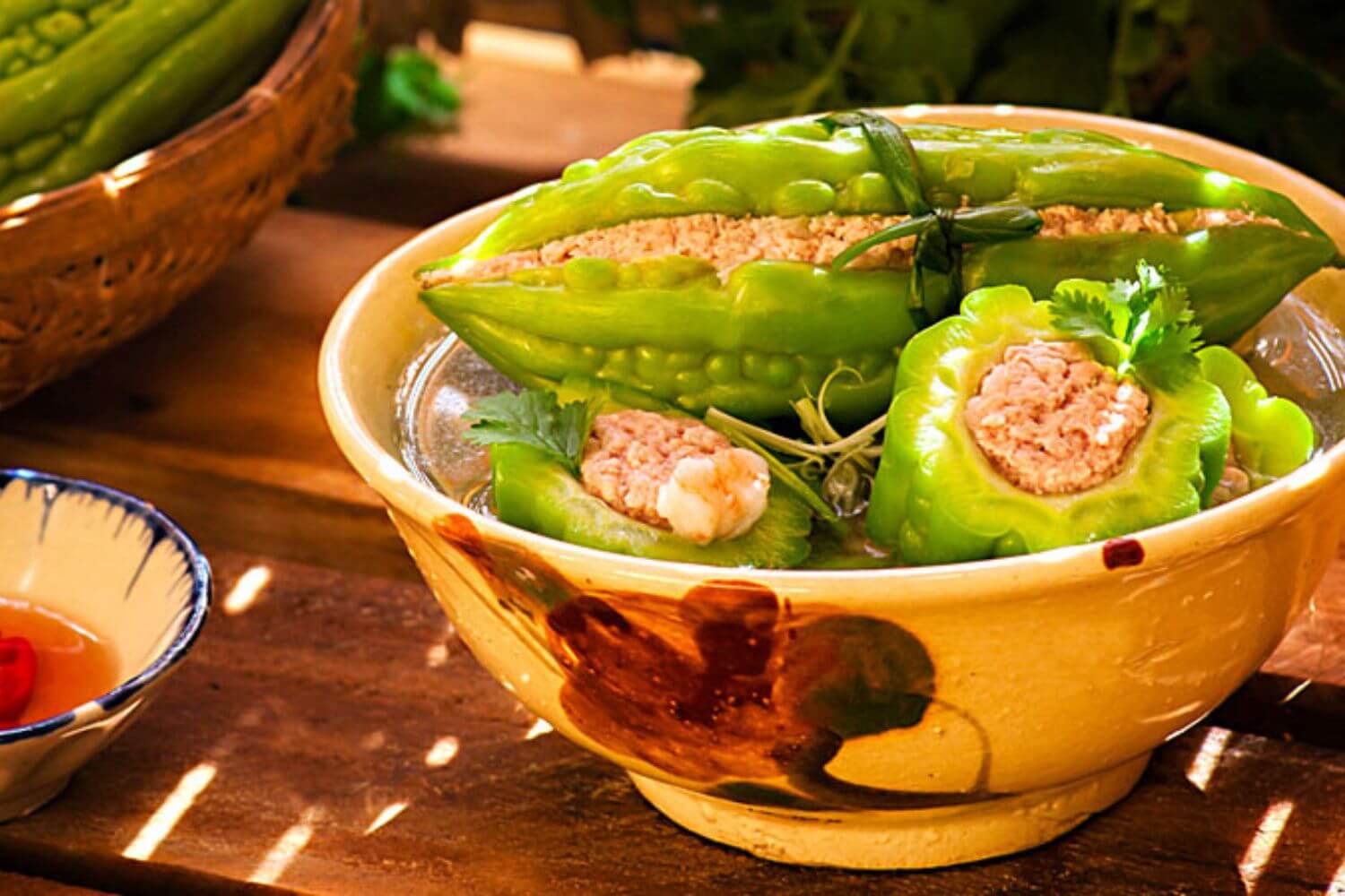 Canh khổ qua nhồi thịt Canh khổ qua nhồi thịt