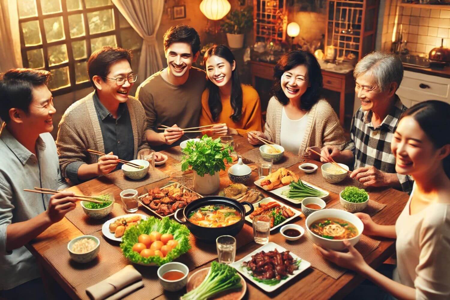 Tác động ăn cơm nhà Tác động ăn cơm nhà