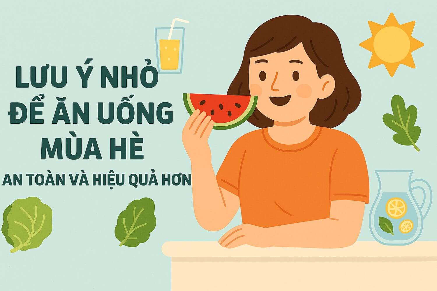 Lưu ý ăn uống mùa hè Lưu ý ăn uống mùa hè