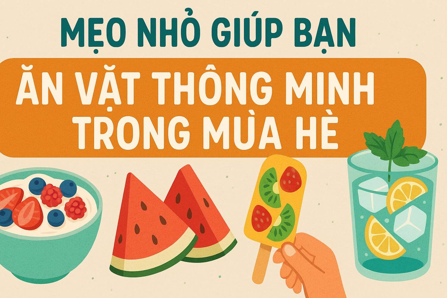 Mẹo Ăn Vặt Mùa Hè